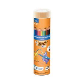 Bic Evolation 24+1 Canlı Renk Metal Tüp Kuru Kalem Seti