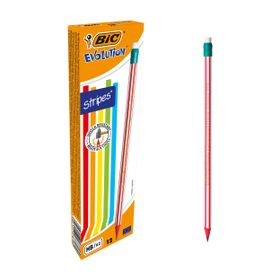 Bic Evolution Stripes 646 Siyah 12 Li Kurşun Kalem