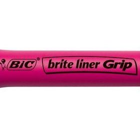 Bic Fosforlu Kalem Pembe Brite Liner Grip Kalem