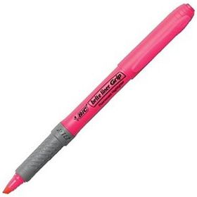 Bic Fosforlu Kalem Pembe Brite Liner Grip Kalem