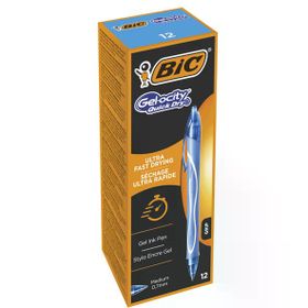 Bic Gelocity 0.7 mm 12 Adet Turkuaz Hızlı Kuruyan Basmalı Jel Kalem
