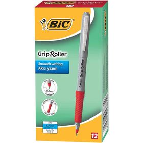 Bic Glide Grip Kırmızı 0.7 mm 12'li Roller Kalem