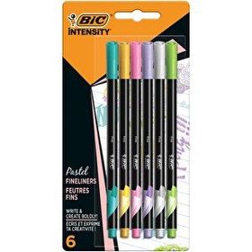 Bic İntensity Fineliner Blister Pastel 6'lı Keçe Uçlu Kalem