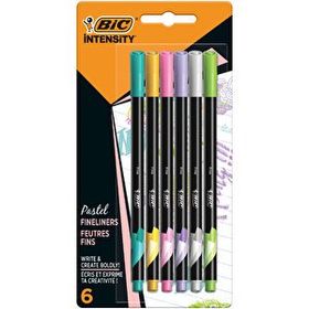 Bic Intensity Pastel Renkler 6'lı Fineliner