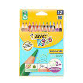 Bic Kids 12 Renk Metal Kutulu Üçgen Jumbo Kuru Boya