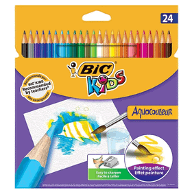 Bic Kids Aquacouleur 24'lü Kuru boya Kalemi