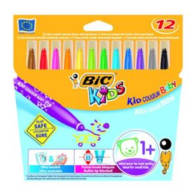 Bic Kids Couleur Ultra Yıkanabilir 12'li Keçeli Boya Kalemi