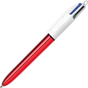 Bic Kırmızı 4 Colours Shine Gövde Tükenmez Kalem