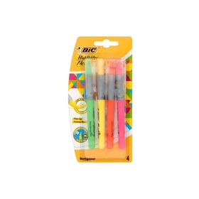Bic Marking Highlighter Grip Neon Renkler 4'lü Fosforlu Kalem