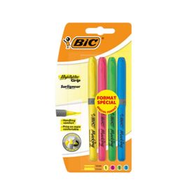 Bic Marking Highlighter Grip Neon Renkler 4'lü Fosforlu Kalem