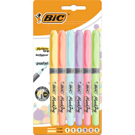 Bic Marking Pastel 6'lı Blisterli Fosforlu Kalem