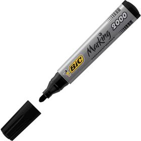 Bic Permanent 2000 Siyah Yuvarlak Uçlu Markör