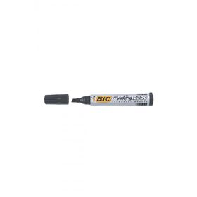 Bic Permanent Kesik Uçlu 12 Adet Siyah Markör