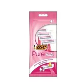 Bic Pure 3 Lady 3 Bıçaklı Kullan-At 4 Adet Kadın Tıraş Bıçağı