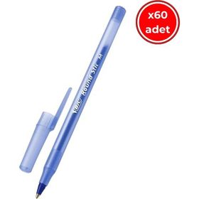 Bic Round Stic 60 Adet Mavi 1.0 mm Yağ Bazlı Tükenmez Kalem