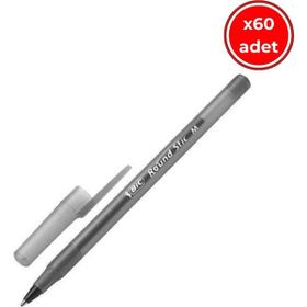 Bic Round Stic 60 Adet Siyah 1.0 mm Yağ Bazlı Tükenmez Kalem