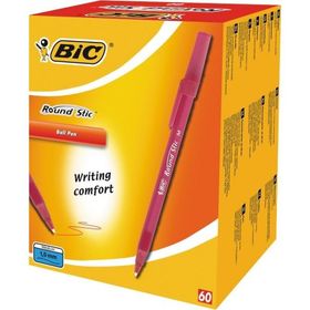 Bic Round Stic Kırmızı 60'lı Tükenmez Kalem