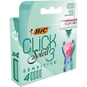 Bic Soleil Click Sensitive 4'lü Yedek Kadın Tıraş Bıçağı Yedek Kartuş