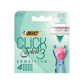 Bic Soleil Click Sensitive 4'lü Yedek Kadın Tıraş Bıçağı Yedek Kartuş