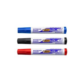 Bic Velleda 1 Siyah 1 Kırmızı 1 Mavi Beyaz Tahta Kalemi