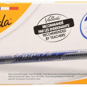 Bic Velleda 1721 Beyaz Siyah 24'lü Kutu Çocuk Tahta Kalemi