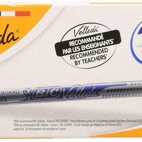 Bic Velleda 1721 Beyaz Siyah 24'lü Kutu Çocuk Tahta Kalemi