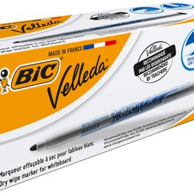 Bic Velleda 1721 Beyaz Siyah 24'lü Kutu Çocuk Tahta Kalemi