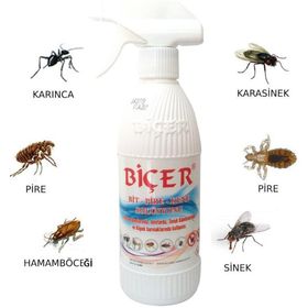 Biçer 500 ml Bit Pire Kene Sprey Haşere İlacı
