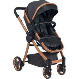Biddy Pitty Oro Dark Pearl Travel Sistem anakucaklı Bebek Arabası koyu gri