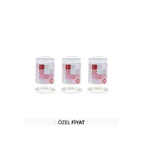 Biev 1100 ml Patchwork 3'lü Kavanoz Seti