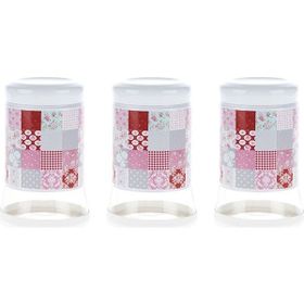 Biev 1100 ml Patchwork 3'lü Kavanoz Seti