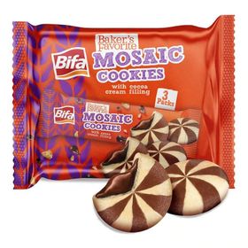 Bifa 80 gr Baker's Favorite Kakaolu Kremalı Mozaik Bisküvi (6 adet)