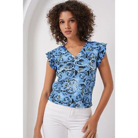 Bigdart 0430 B. Mavi Örme Kadın Bluz