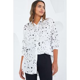 Bigdart 3985 Bej Kadın Gömlek