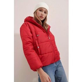 Bigdart 5117 Kırmızı Kadın Mont