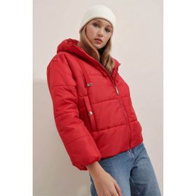 Bigdart 5117 Kırmızı Kadın Mont