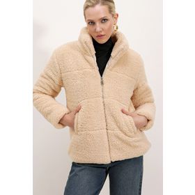 Bigdart 5178 Astarlı Peluş Kadın Mont