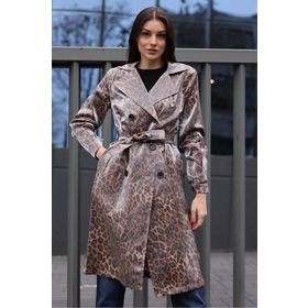 Bigdart 5853 Taba Kruvaze Yaka Kadın Trençkot