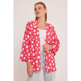Bigdart 5862 Yeşil Örme Kadın Kimono