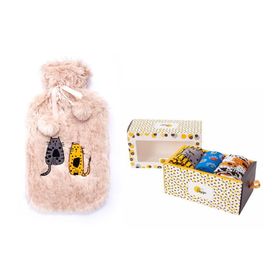 Biggdesign Cats Bordo Peluş Sıcak Su Torbası