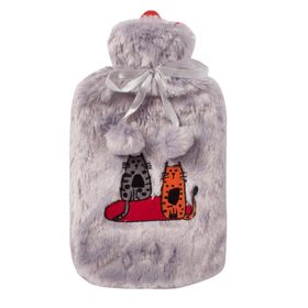BiggDesign Cats Gri Peluş Sıcak Su Torbası