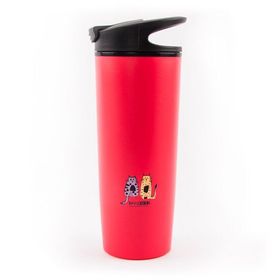 Biggdesign Cats Koleksiyon Kırmızı Devrilmez Mug