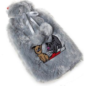 Biggdesign Dogs Gri Peluş Sıcak Su Torbası