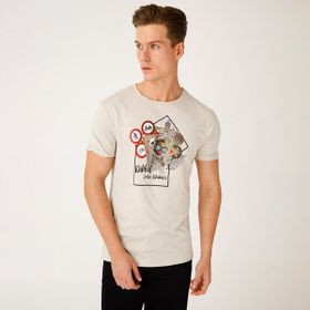 Biggdesign Nature Durak Krem Erkek T-shirt