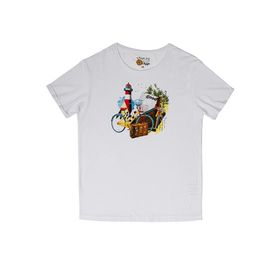 Biggdesign Nature Gezgin Erkek T-shirt Beyaz-XL