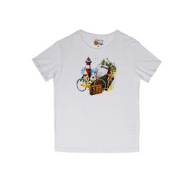 Biggdesign Nature Gezgin Erkek T-shirt Beyaz-XL