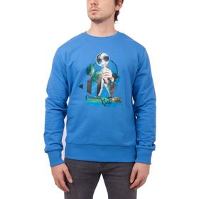 Biggdesign Nature Ormanın Kralı Mavi Erkek Sweatshirt