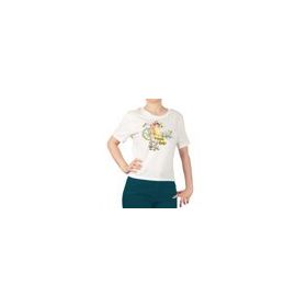 Biggdesign Nature Pedaldaki Bahçe Beyaz Kadın T-shirt
