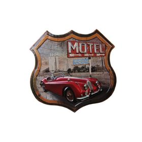 Biggmark YY40335 Dekoratif 3D Motel kırmızı Chevrolet Temalı Duvar Panosu