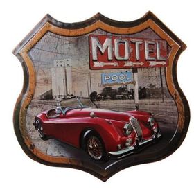 Biggmark YY40335 Dekoratif 3D Motel kırmızı Chevrolet Temalı Duvar Panosu